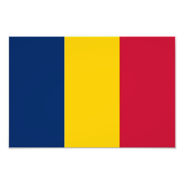 Chad Flag Fotodruck (Vorne)