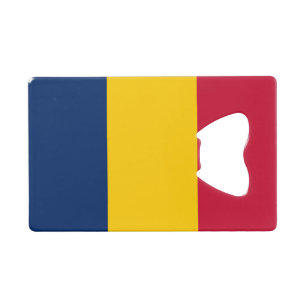 Chad Flag Geldbeutel Flaschenöffner