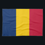 Chad Flag Geschirrtuch<br><div class="desc">Patriotische Flagge des Tschad.</div>