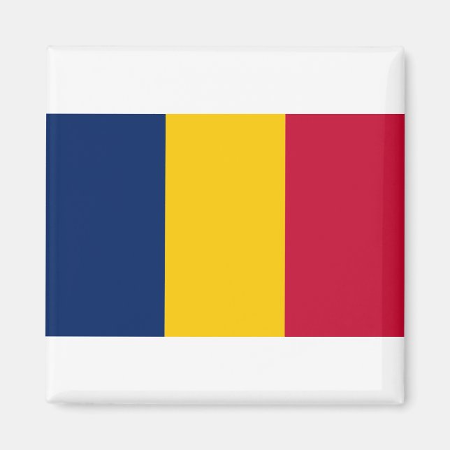 Chad Flag Magnet (Vorne)