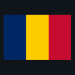 Chad Flag Poster<br><div class="desc">Patriotische Flagge des Tschad.</div>