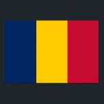 Chad Flag Poster<br><div class="desc">Patriotische Flagge des Tschad.</div>