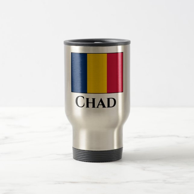 Chad Flag Reisebecher (Mittel)