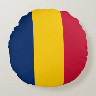 Chad Flag Rundes Kissen