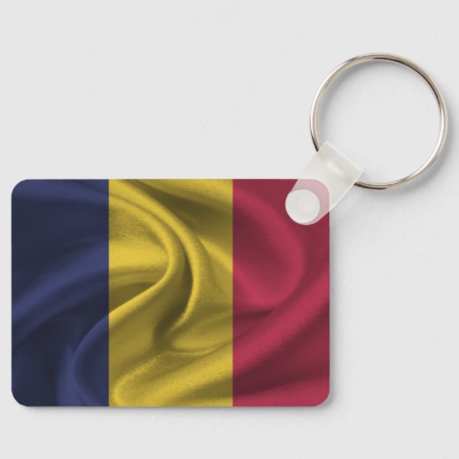 Chad Flag Schlüsselanhänger (Vorderseite)