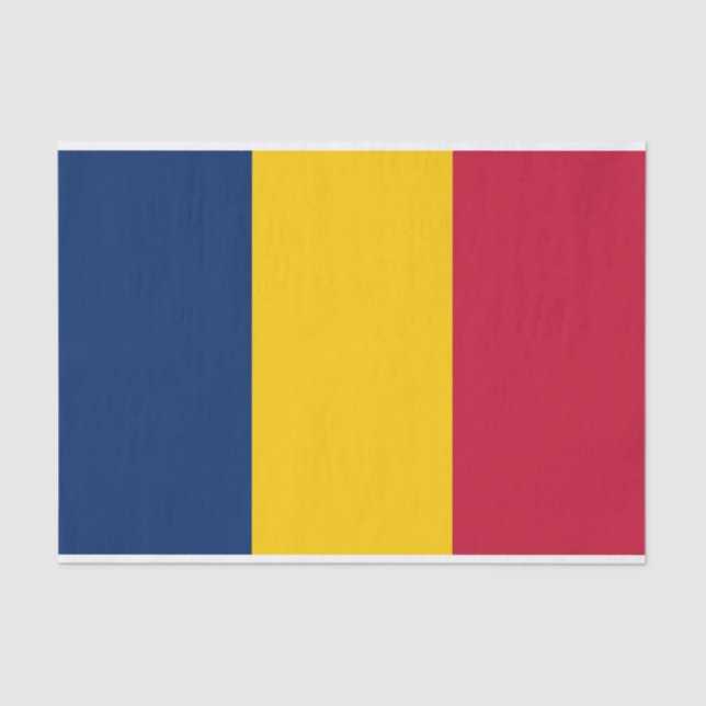 Chad Flag Seidenpapier (Vorderseite)