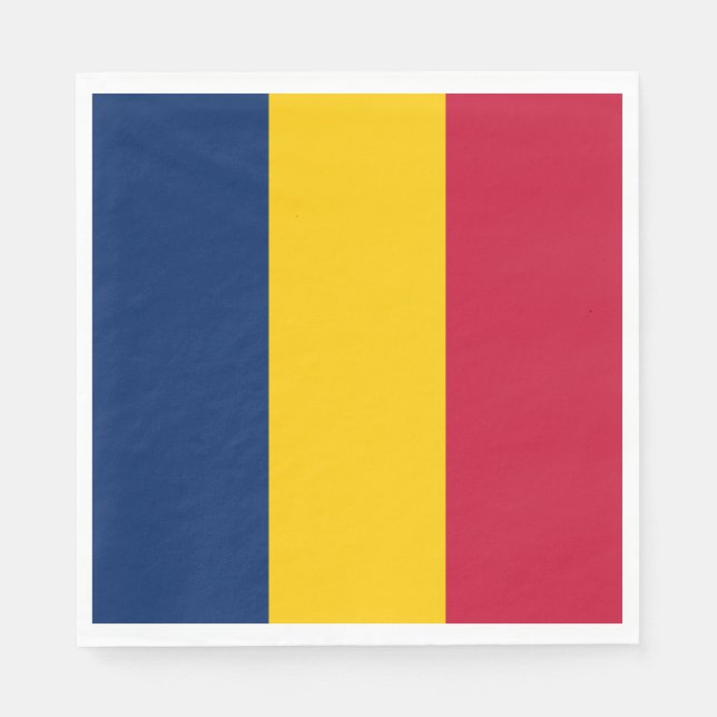 Chad Flag Serviette (Vorderseite)