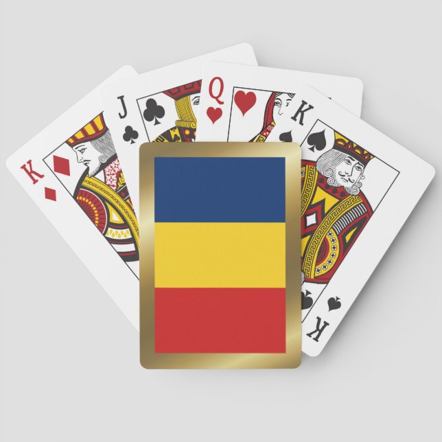 Chad Flag Spielkarten (Rückseite)