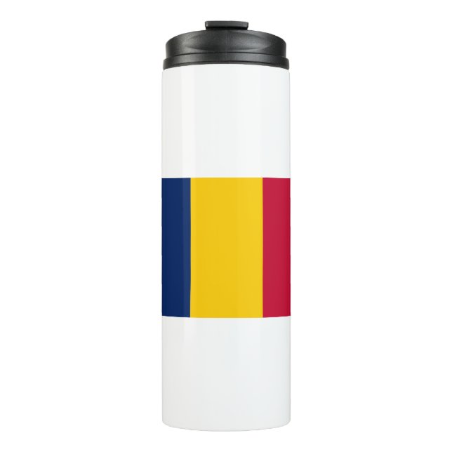 Chad Flag Thermosbecher (Vorderseite)