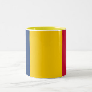 Chad Flag Zweifarbige Tasse