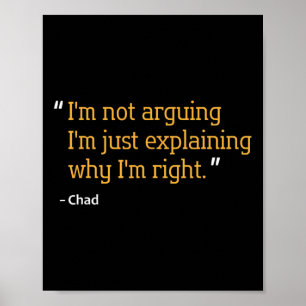 Chad Gift Zitat Funny Geburtstag Personalisierter Poster