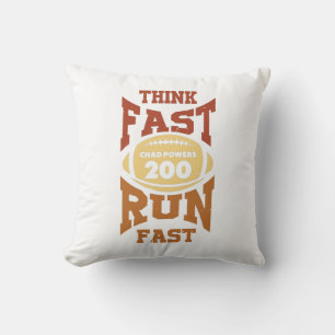 Chad Powers - Think Fast Run Fast - Vintage Retro Kissen