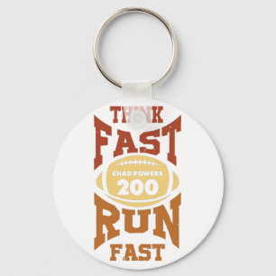 Chad Powers - Think Fast Run Fast - Vintage Retro Schlüsselanhänger