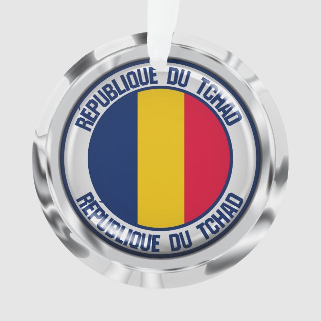 Chad Round Emblem Ornament (Vorderseite)