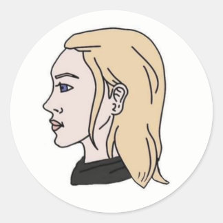 Chad Wojak-Aufkleber Runder Aufkleber