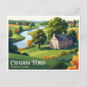Chadds Ford & Brandywine Battlefield Pennsylvania Postkarte