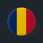 Chadian Flag, Flagge des Tschad Button<br><div class="desc">Chadian Flag, Flag des Tschad Button/Abzeichen von World Flags United.</div>