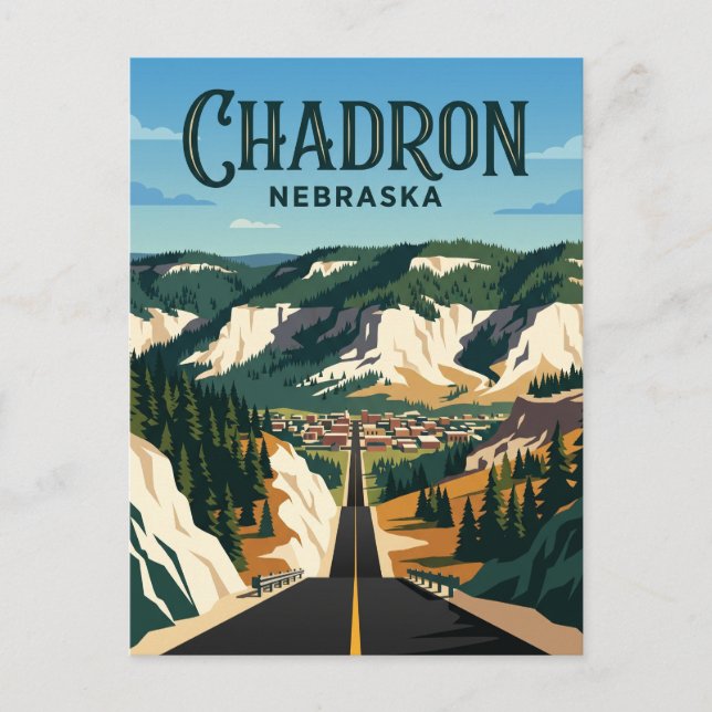 Chadron USA Postkarte (Vorderseite)