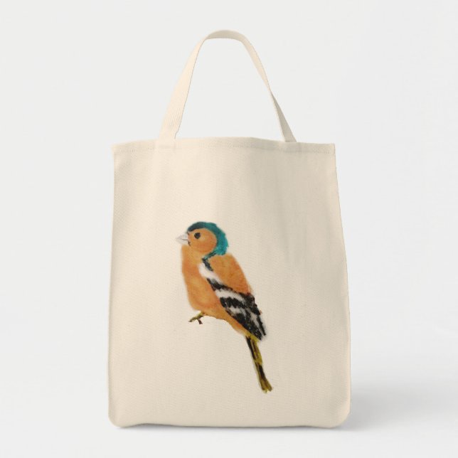 Chaffinch Bird Art Tragetasche (Vorne)