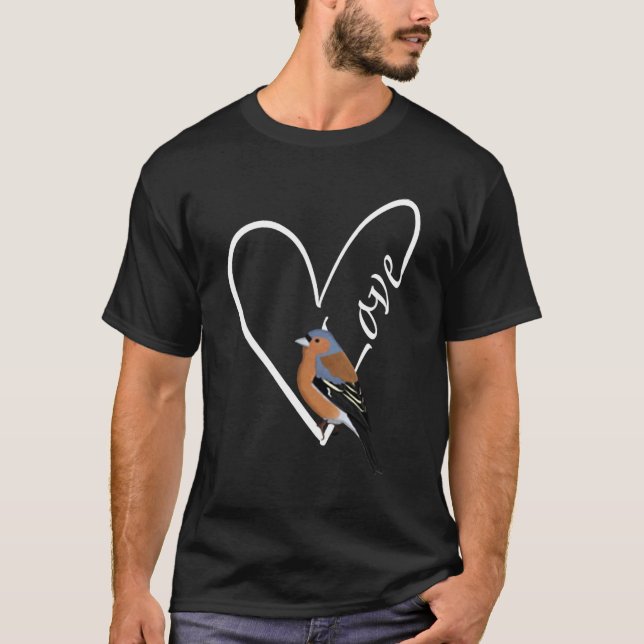 Chaffinch Bird Bird Birdwatcher Animal Biologist   T-Shirt (Vorderseite)