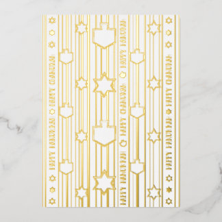 Chag Sameach Happy Chanukah Folien Feiertagskarte