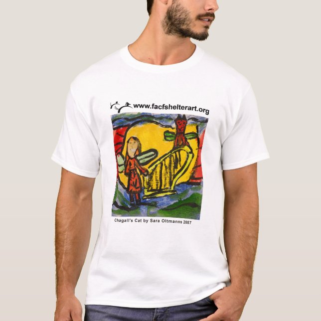 Chagalls Katze T-Shirt (Vorderseite)