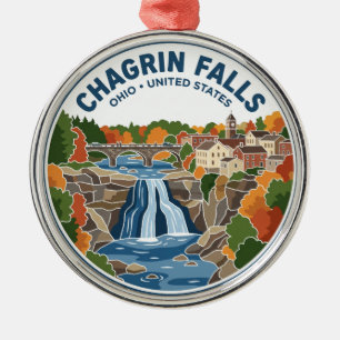 Chagrin Falls Ohio Ornament Aus Metall