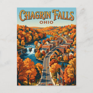 Chagrin Falls USA Postkarte