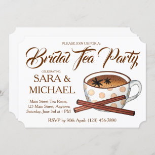 Chai Bridal Polterabend Teacup Teacup Party Einladung