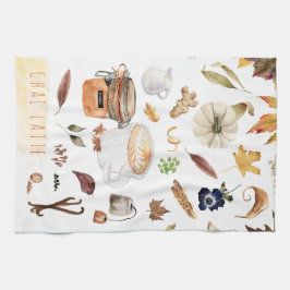 Chai Latte Recipe | Erntedank Friendsgiving Geschirrtuch