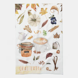 Chai Latte Recipe | Erntedank Friendsgiving Geschirrtuch
