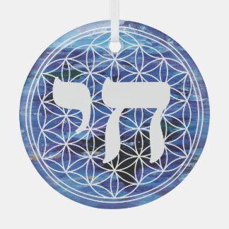 Chai Medallion Ornament Aus Glas