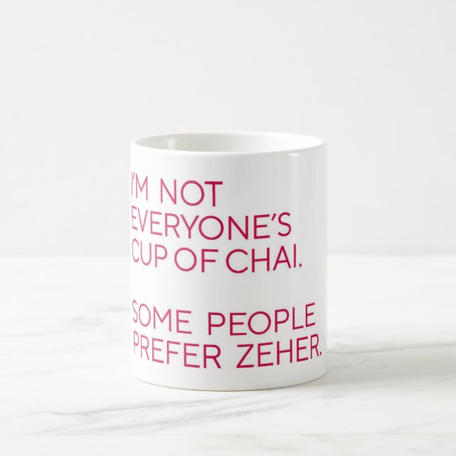 Chai oder Gift Witty Desi Tasse (Mittel)