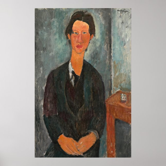 Chaim Soutine - Amedeo Modigliani Kunstgedicht Poster (Vorne)