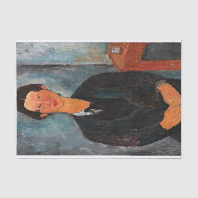 Chaim Soutine von Amedeo Modigliani Seidenpapier (Vorderseite)