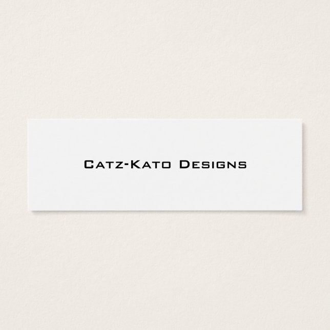 "Chain Oring Skinny Business Card" (Rückseite)