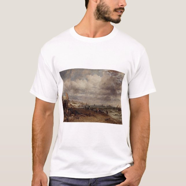 Chain Pier in Brighton von John Constable T-Shirt (Vorderseite)