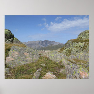 Chaîne des Fiz Französische Alpen Poster