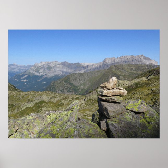 Chaîne des Fiz Französische Alpen Poster (Vorne)