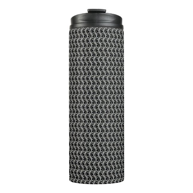 Chainmail Medieval Armor Thermosbecher (Vorderseite)