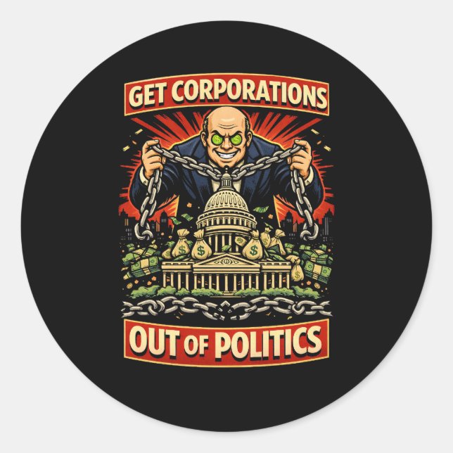 Chains of Influence Runder Aufkleber (Vorderseite)