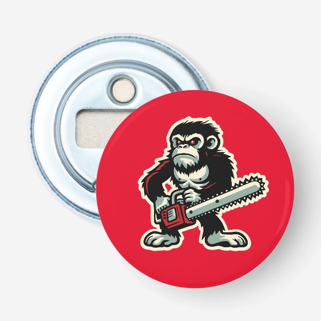 Chainsaw Chimp Flaschenöffner (Vorderseite)