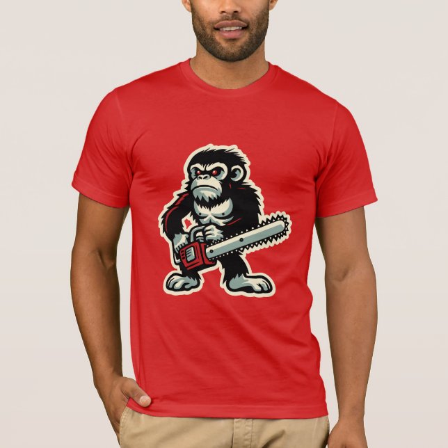 Chainsaw Chimp T-Shirt (Vorderseite)