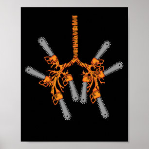 Chainsaw Gift Men Arborist Lumberjack Chainsaw Poster