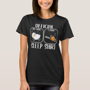 Chainsaw Sleep Shirt zählt Schafe