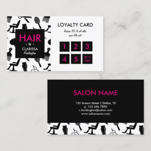 Chair Stylist Loyalty Card Treuekarte
