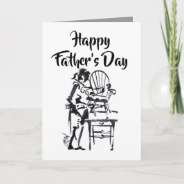 Chairmaker Gebäude Future Happy Vatertag Karte