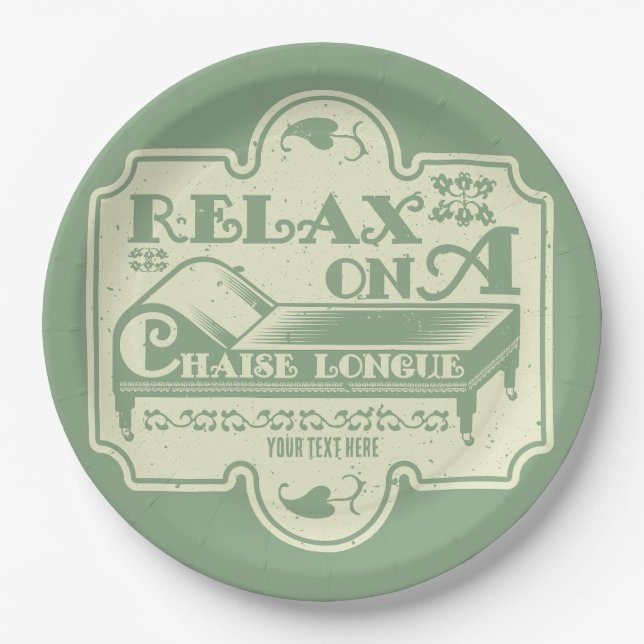 Chaise Longue Pappteller (Vorderseite)