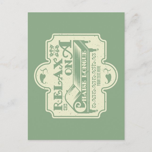 Chaise Longue Postkarte (Vorderseite)