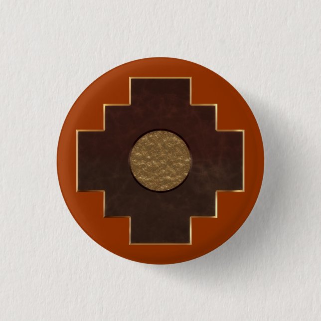Chakana Kreuz Button (Vorderseite)